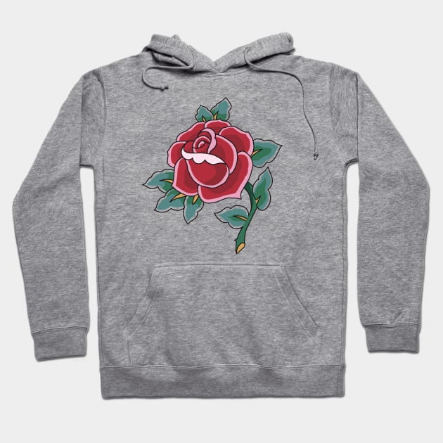 Rose Tattoo Hoodie by ElviaMontemayor